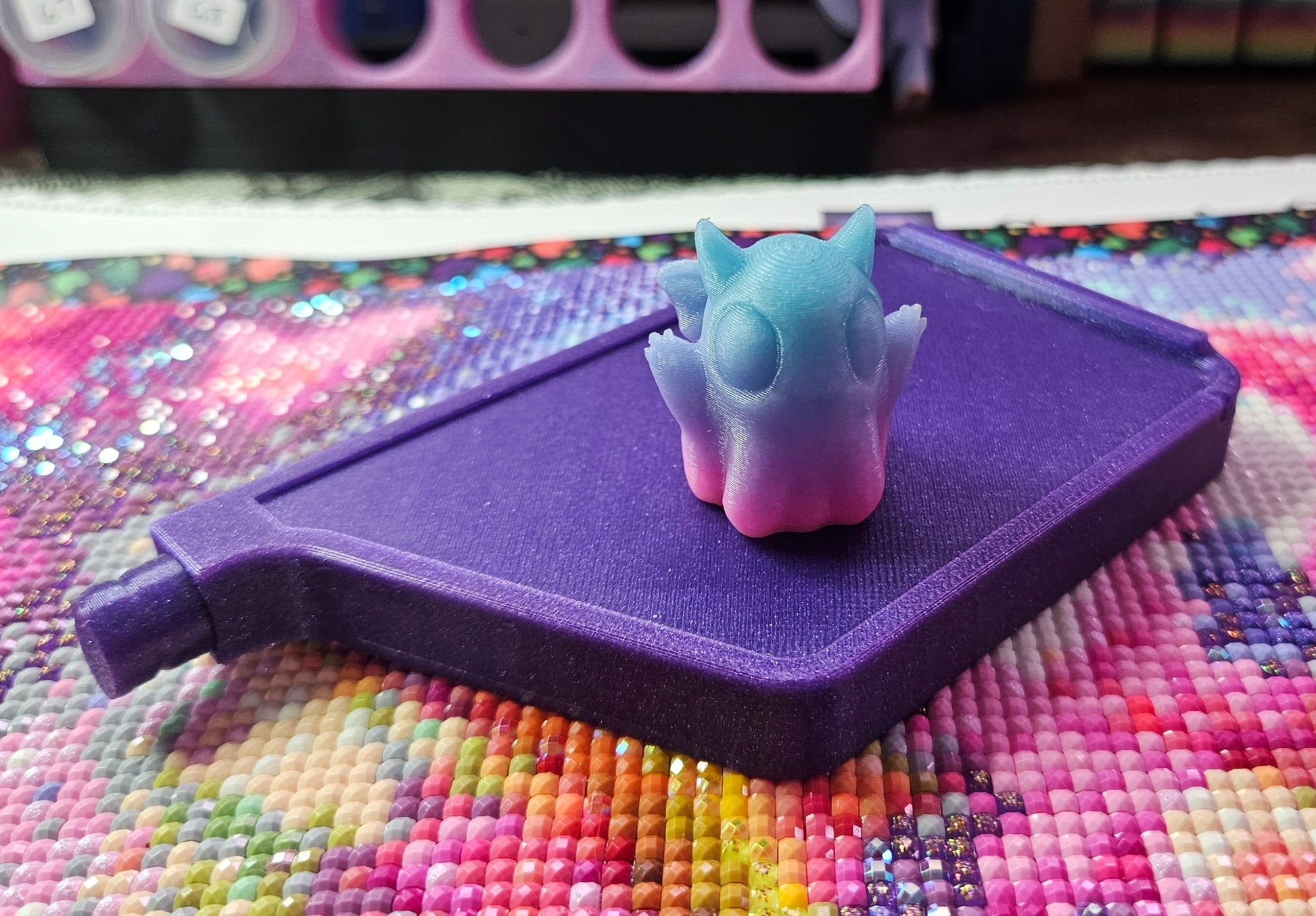 Spooky Hatchling Pack, 3D Printed Mini Flexi Animals (Ghost Bat Cat Crow Rat Owl) Cosmic Crafts