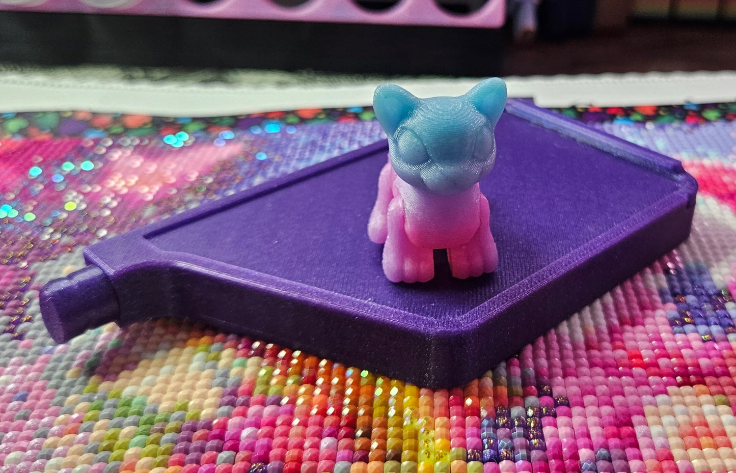 Spooky Hatchling Pack, 3D Printed Mini Flexi Animals (Ghost Bat Cat Crow Rat Owl) Cosmic Crafts
