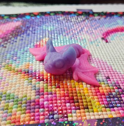 Spooky Hatchling Pack, 3D Printed Mini Flexi Animals (Ghost Bat Cat Crow Rat Owl) Cosmic Crafts