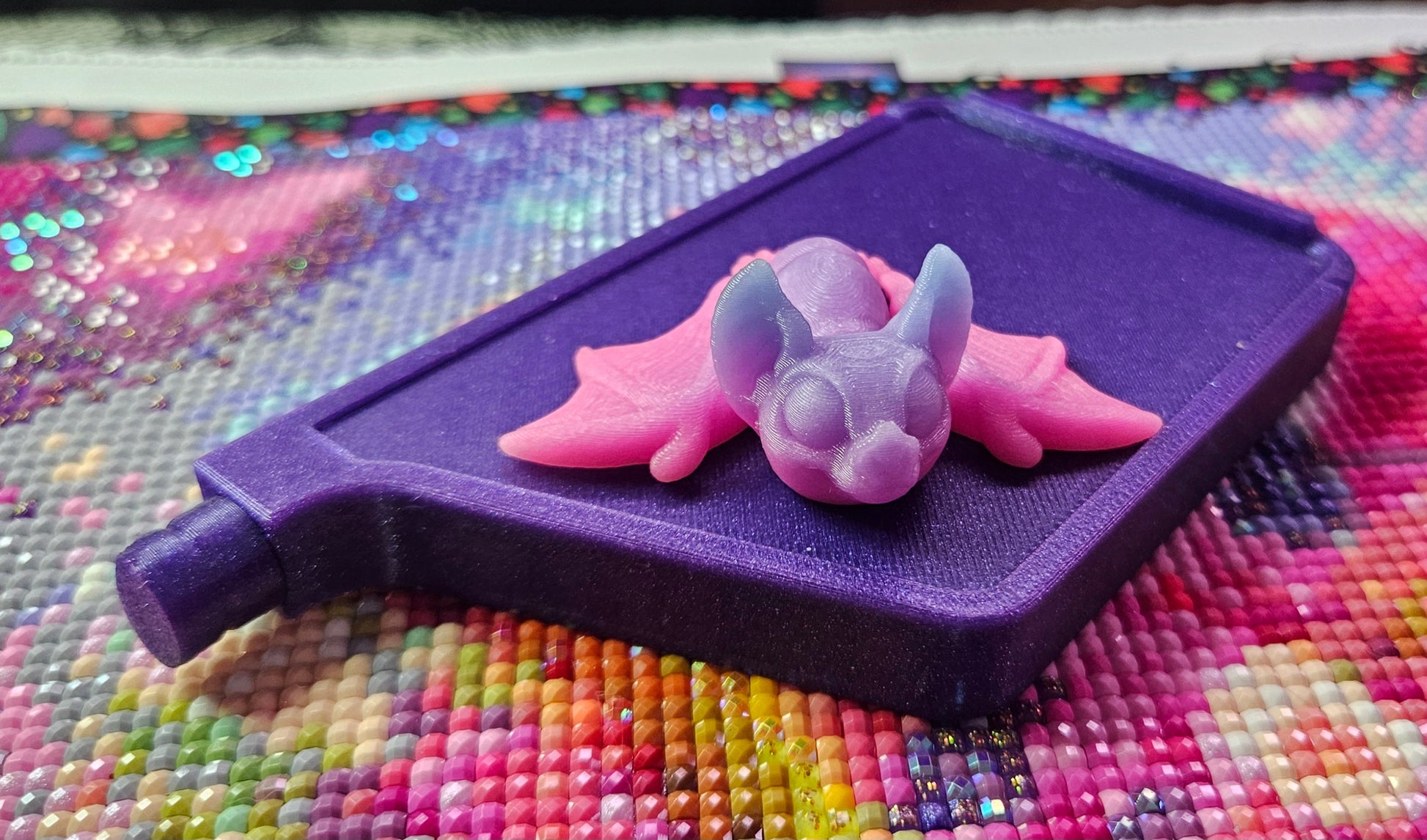Spooky Hatchling Pack, 3D Printed Mini Flexi Animals (Ghost Bat Cat Crow Rat Owl) Cosmic Crafts