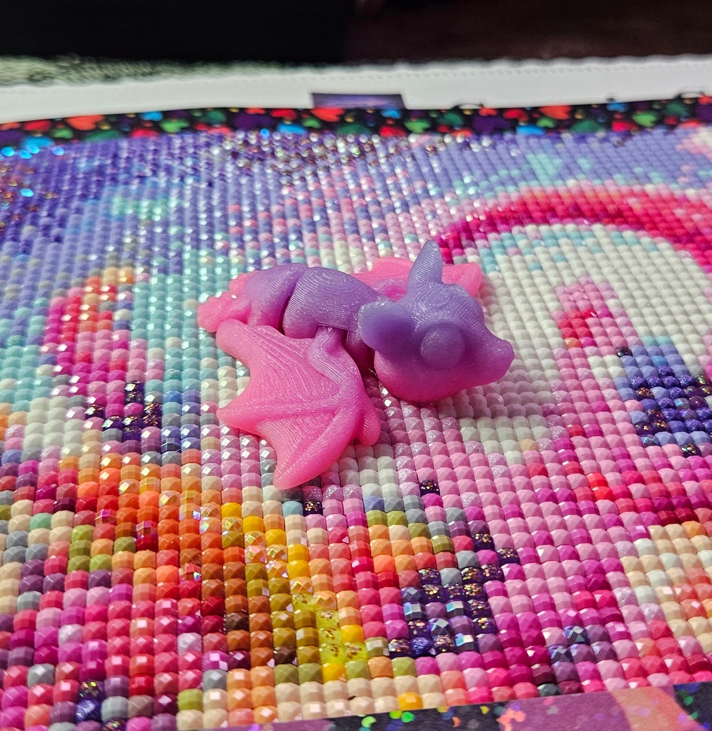 Spooky Hatchling Pack, 3D Printed Mini Flexi Animals (Ghost Bat Cat Crow Rat Owl) Cosmic Crafts