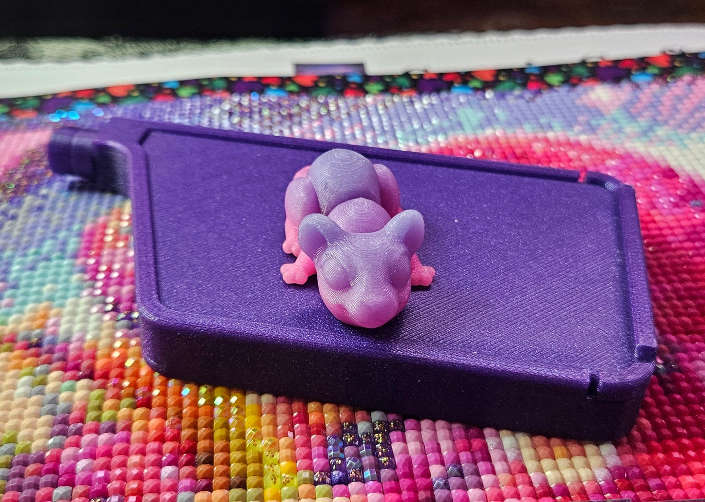 Spooky Hatchling Pack, 3D Printed Mini Flexi Animals (Ghost Bat Cat Crow Rat Owl) Cosmic Crafts