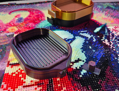 Cosmic Clickerz Stack-able Diamond Painting Trays, Click Together Rhienstone Art Trays With Stoppers Cosmic Crafts