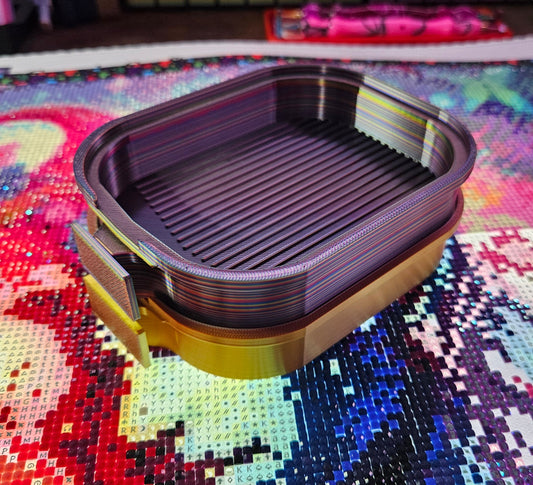 Nebula Nesters Diamond Painting Trays, Rounded Square Stack-able Nesting Rhinestone Art Trays Cosmic Crafts