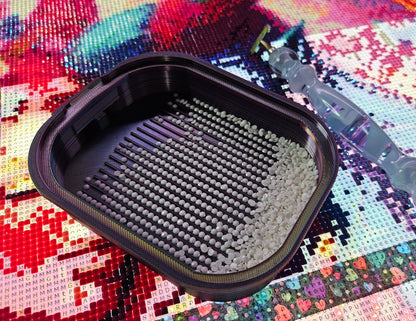 Nebula Nesters Diamond Painting Trays, Rounded Square Stack-able Nesting Rhinestone Art Trays Cosmic Crafts
