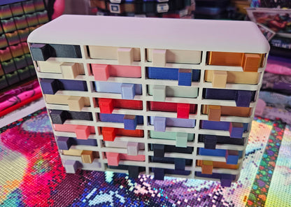Large Cosmic Confetti Tower, Diamond Painting Tray Organizer, Holds 36 Mini Diamond Art Trays Cosmic Crafts