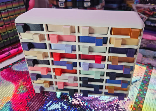 Large Cosmic Confetti Tower, Diamond Painting Tray Organizer, Holds 36 Mini Diamond Art Trays Cosmic Crafts
