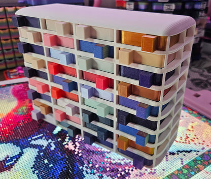 Large Cosmic Confetti Tower, Diamond Painting Tray Organizer, Holds 36 Mini Diamond Art Trays Cosmic Crafts