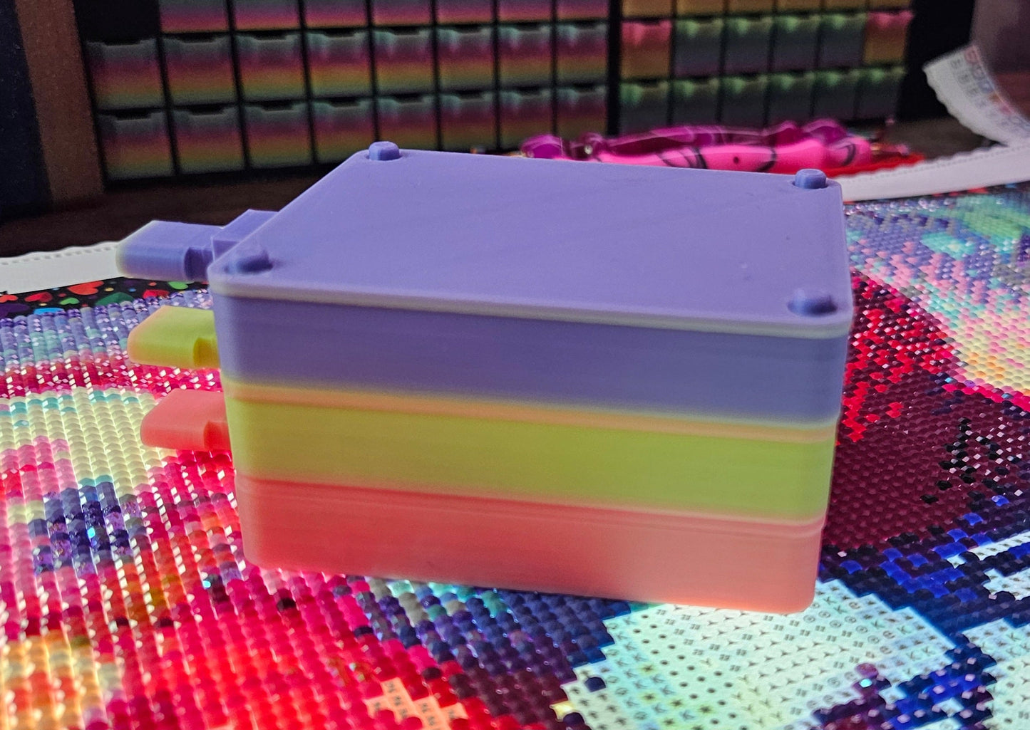 Small Stackz Stacking Diamond Art Tray with Washi Shelf & Lid Cosmic Crafts