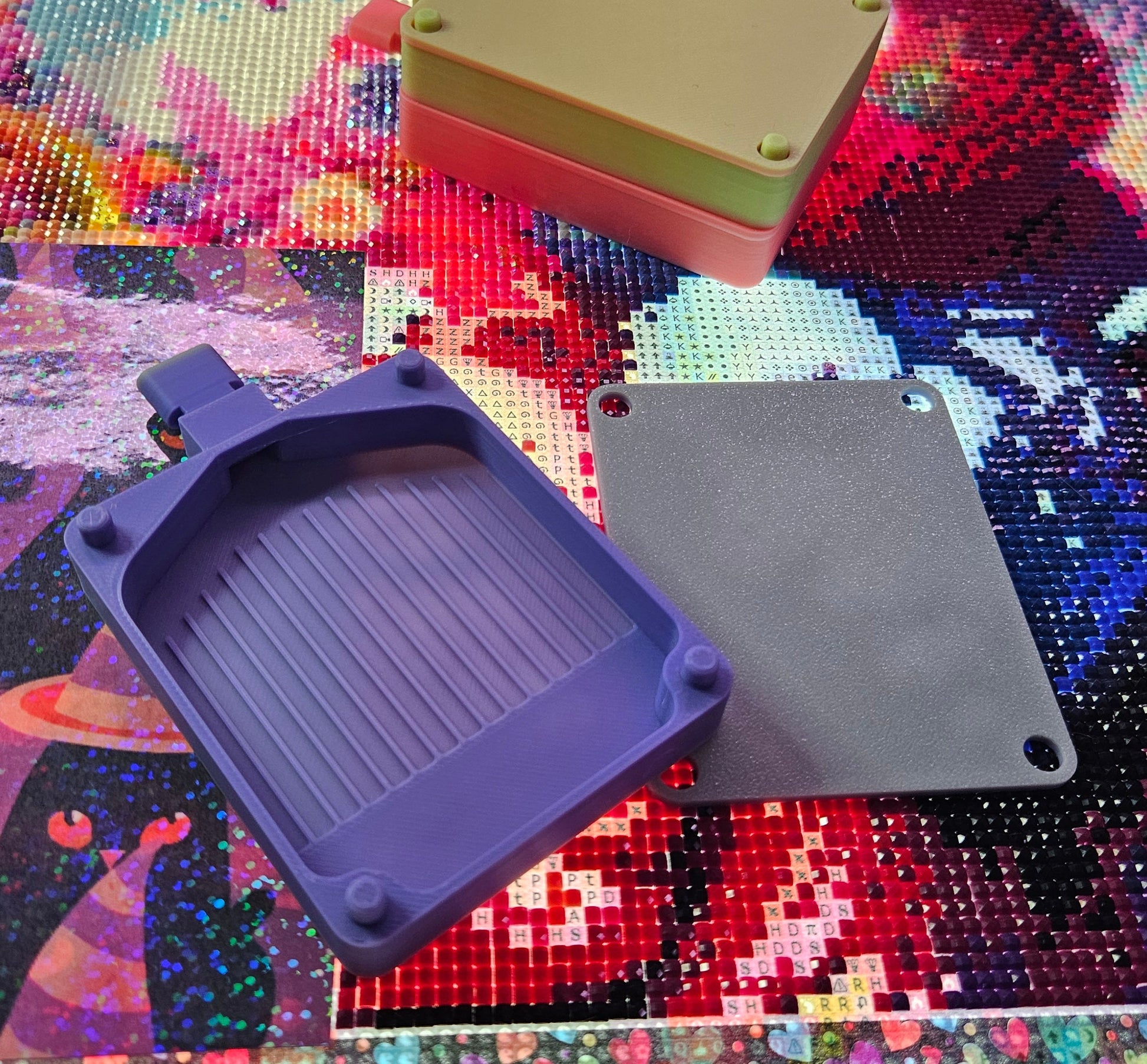 Small Stackz Stacking Diamond Art Tray with Washi Shelf & Lid Cosmic Crafts
