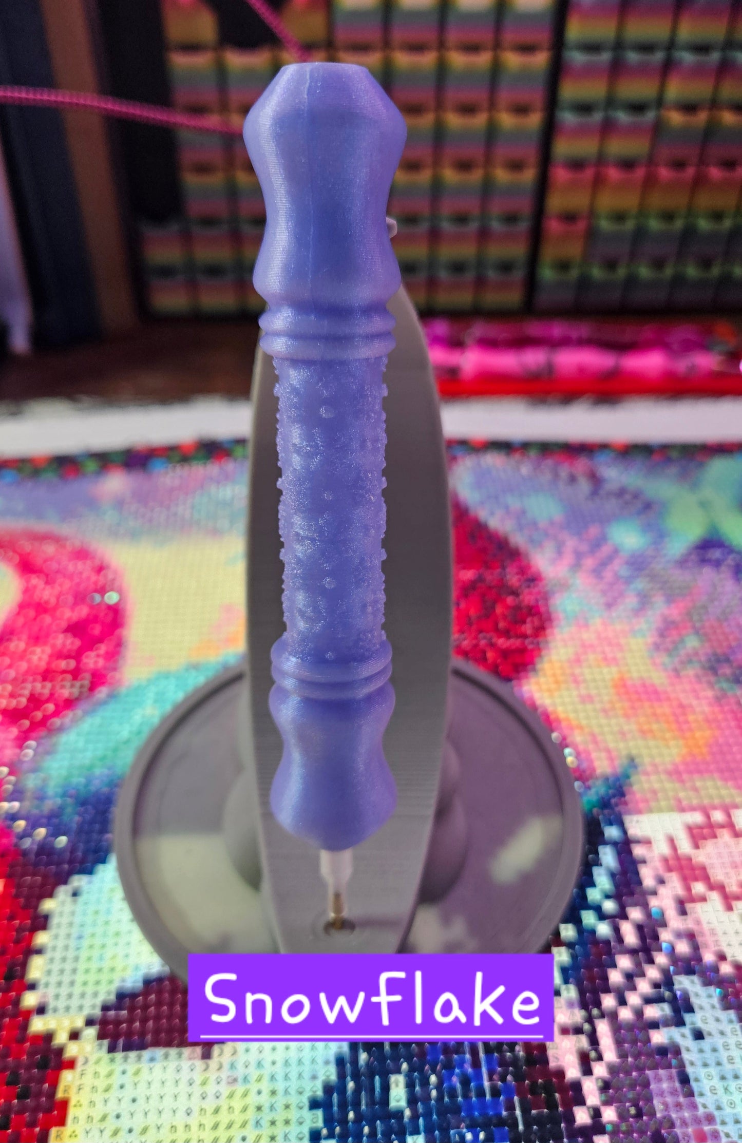 Stylish Diamond Art Pen SNOWFLAKE Style, Lightweight 3D Printed Tool, E-Painter Version Available, Comfortable and Colorful, Diamond Painting Accessory Cosmic Crafts