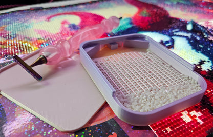 Astro Diamond Painting Tray, Rhinestone Drill Sorting Tray with Lid & Stopper Cosmic Crafts