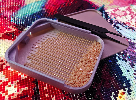 Astro Diamond Painting Tray, Rhinestone Drill Sorting Tray with Lid & Stopper Cosmic Crafts