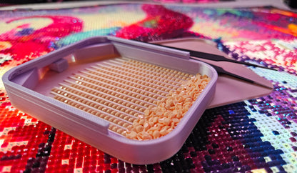 Astro Diamond Painting Tray, Rhinestone Drill Sorting Tray with Lid & Stopper Cosmic Crafts
