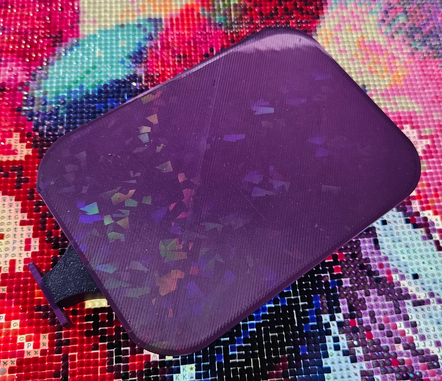 SOL Deluxe Diamond Painting Tray, Large Rhinestone Art Tray with Snap-On Lid, Stopper and Spout Cosmic Crafts