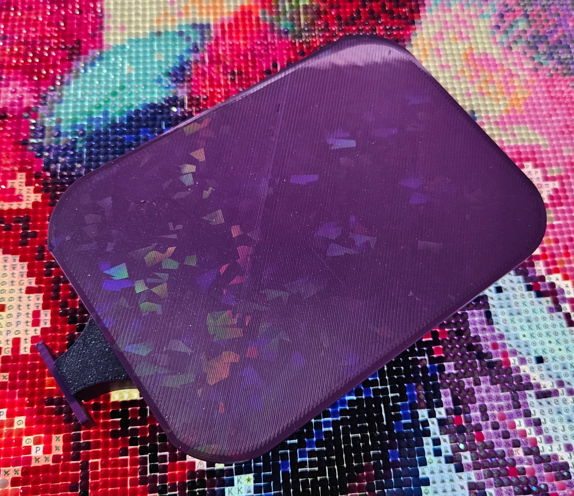 SOL Deluxe Diamond Painting Tray, Large Rhinestone Art Tray with Snap-On Lid, Stopper and Spout Cosmic Crafts