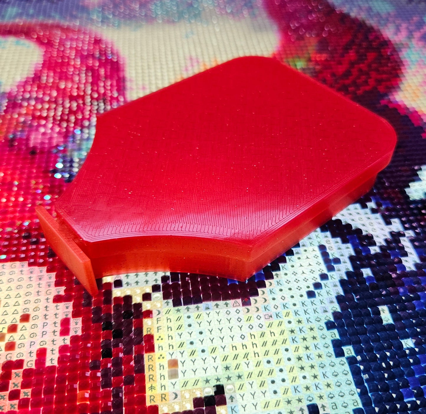 Stardust SNAP, Small Diamond Painting Tray with Snap-on Lid, Holographic Diamond Art Accessory Cosmic Crafts