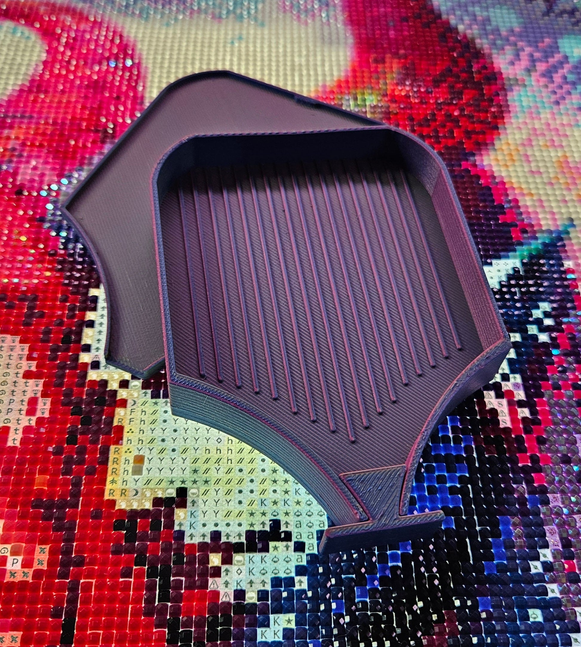 Asteroid SNAP, Medium Diamond Painting Tray with Snap-On Lid, Holographic Rhinestone Art Tool Cosmic Crafts