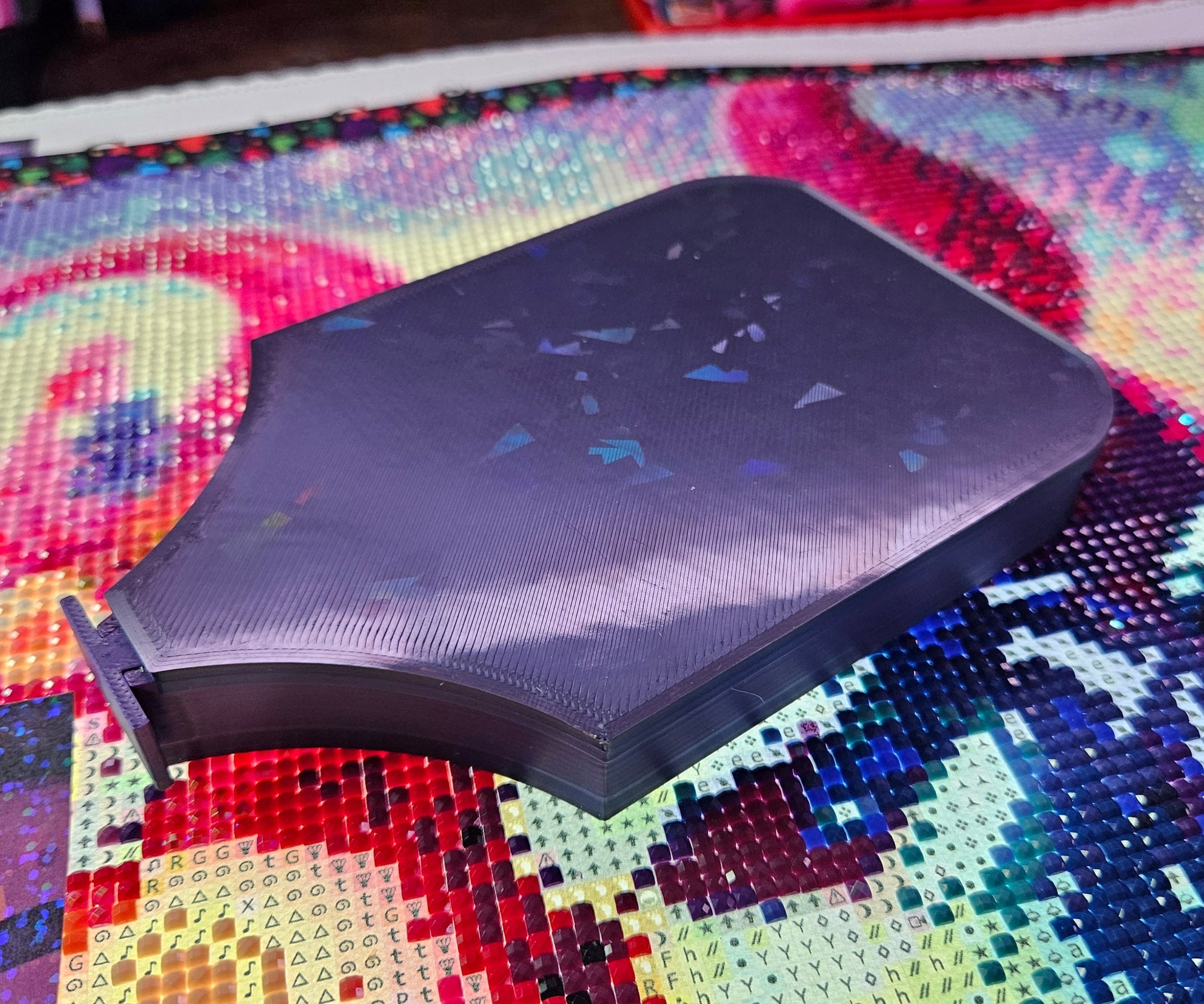 Planet SNAP, Large Diamond Painting Tray with Snap-On Lid, Holographic Rhinestone Art Tool Cosmic Crafts
