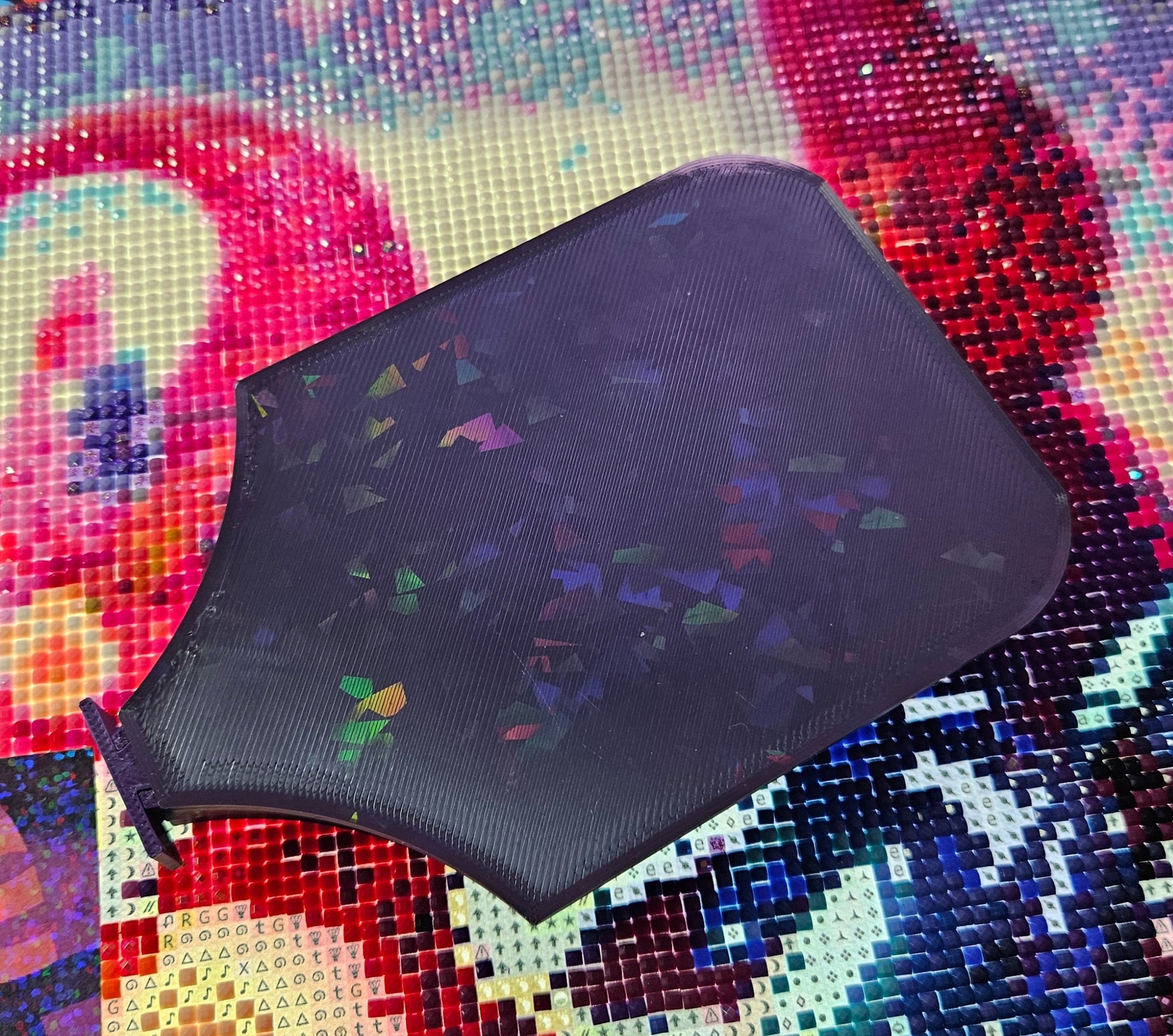Planet SNAP, Large Diamond Painting Tray with Snap-On Lid, Holographic Rhinestone Art Tool Cosmic Crafts