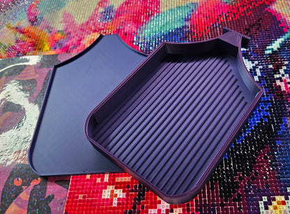 Planet SNAP, Large Diamond Painting Tray with Snap-On Lid, Holographic Rhinestone Art Tool Cosmic Crafts
