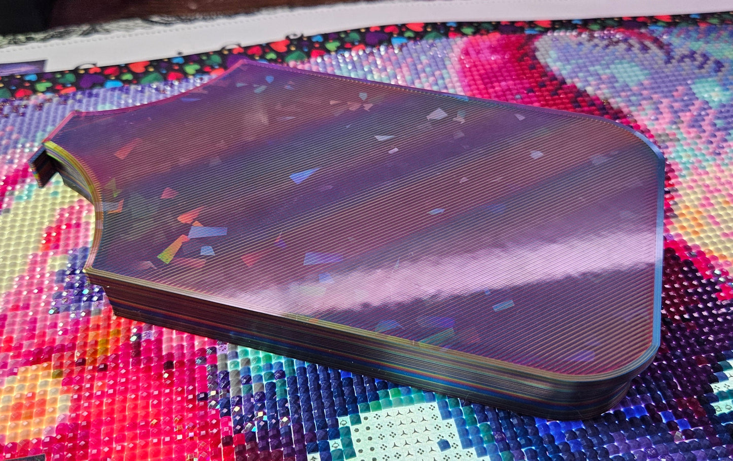 Galaxy SNAP, XL Diamond Painting Tray with Snap-On Lid, Holographic Rhinestone Art Tool Cosmic Crafts