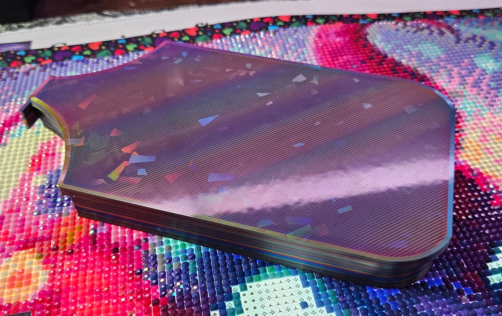 Galaxy SNAP, XL Diamond Painting Tray with Snap-On Lid, Holographic Rhinestone Art Tool Cosmic Crafts