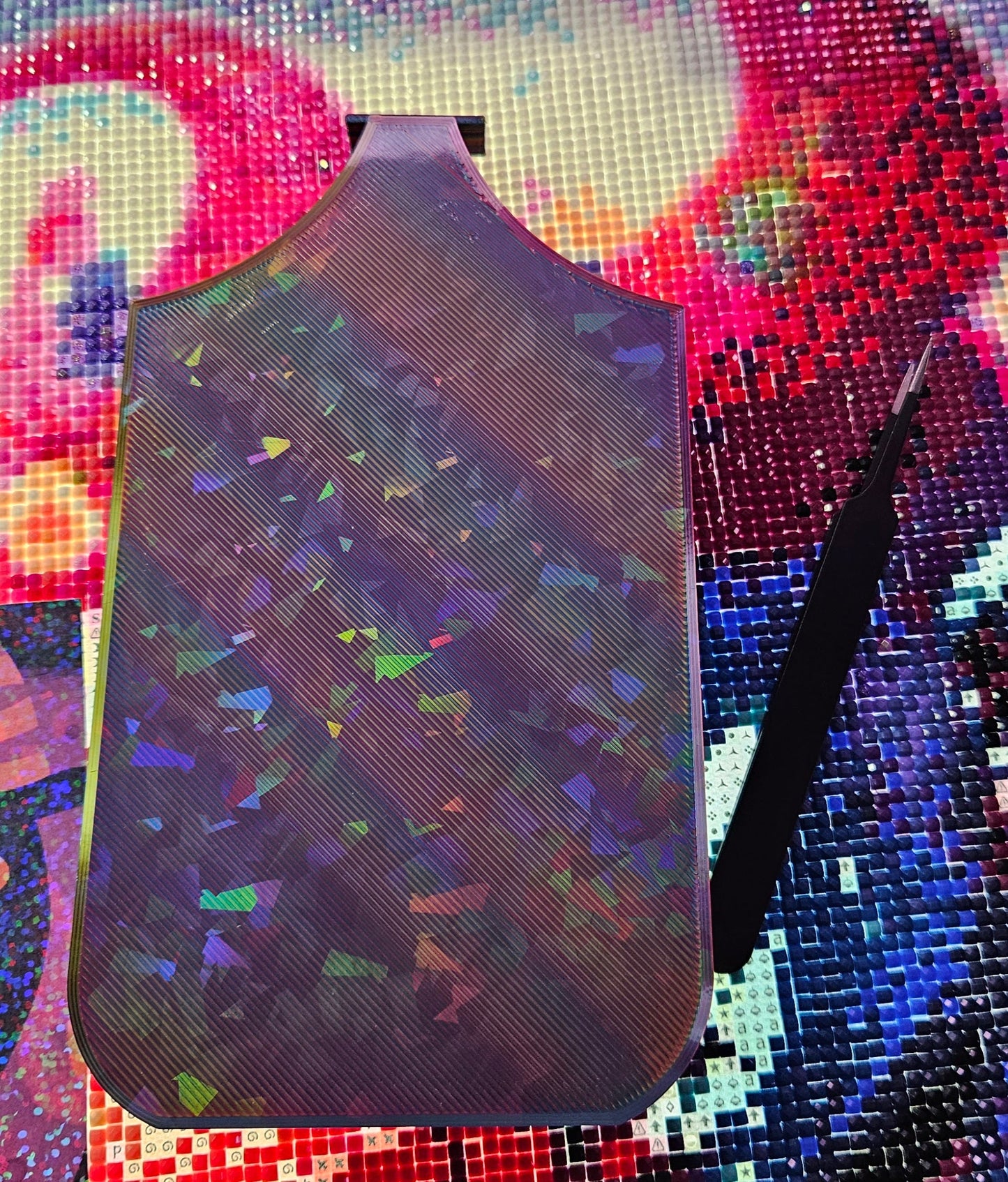 Galaxy SNAP, XL Diamond Painting Tray with Snap-On Lid, Holographic Rhinestone Art Tool Cosmic Crafts