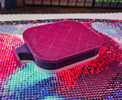 Multi-Color LUNA Deluxe Diamond Painting Tray, Small Rhinestone Art Tray with Snap-On Lid, Stopper and Spout Cosmic Crafts