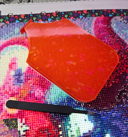 Multi-Color Planet SNAP, Large Diamond Painting Tray with Snap-On Lid, Holographic Rhinestone Art Tool Cosmic Crafts