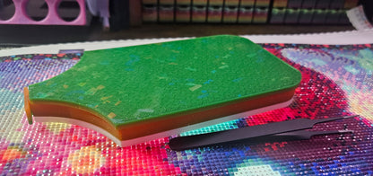 Multi-Color Galaxy SNAP, XL Diamond Painting Tray with Snap-On Lid, Holographic Rhinestone Art Tool Cosmic Crafts