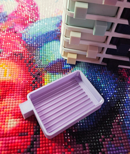 Small Cosmic Confetti Tower, Diamond Painting Tray Organizer, Holds 18 Mini Diamond Art Trays Cosmic Crafts