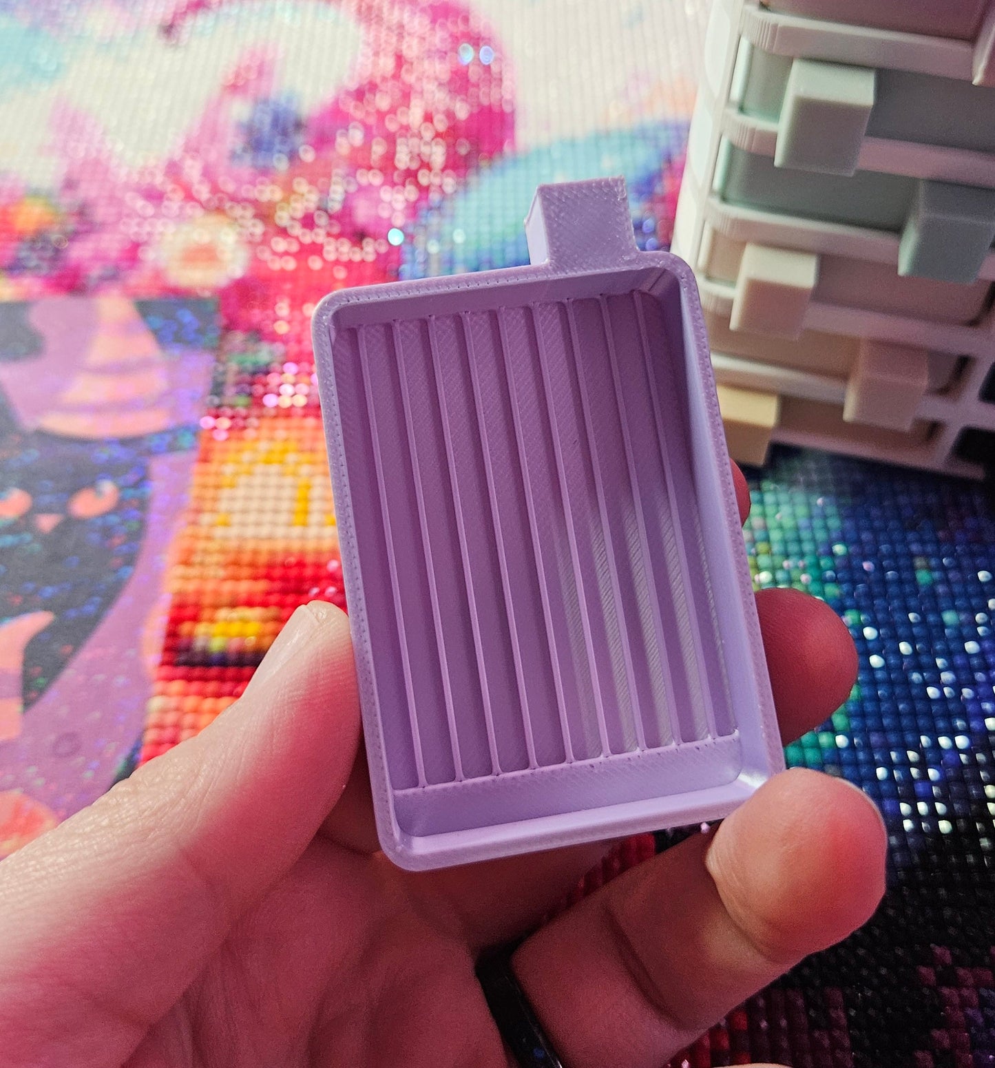Small Cosmic Confetti Tower, Diamond Painting Tray Organizer, Holds 18 Mini Diamond Art Trays Cosmic Crafts