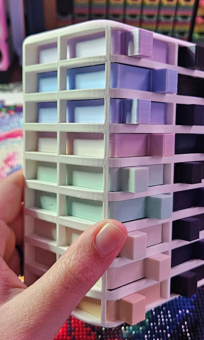 Small Cosmic Confetti Tower, Diamond Painting Tray Organizer, Holds 18 Mini Diamond Art Trays Cosmic Crafts