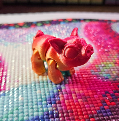 Farm Hatchling Pack, Mini Flexi Farm Animals (Chicken, Cow, Horse, Pig, Llama, Rooster) Cosmic Crafts