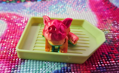 Farm Hatchling Pack, Mini Flexi Farm Animals (Chicken, Cow, Horse, Pig, Llama, Rooster) Cosmic Crafts