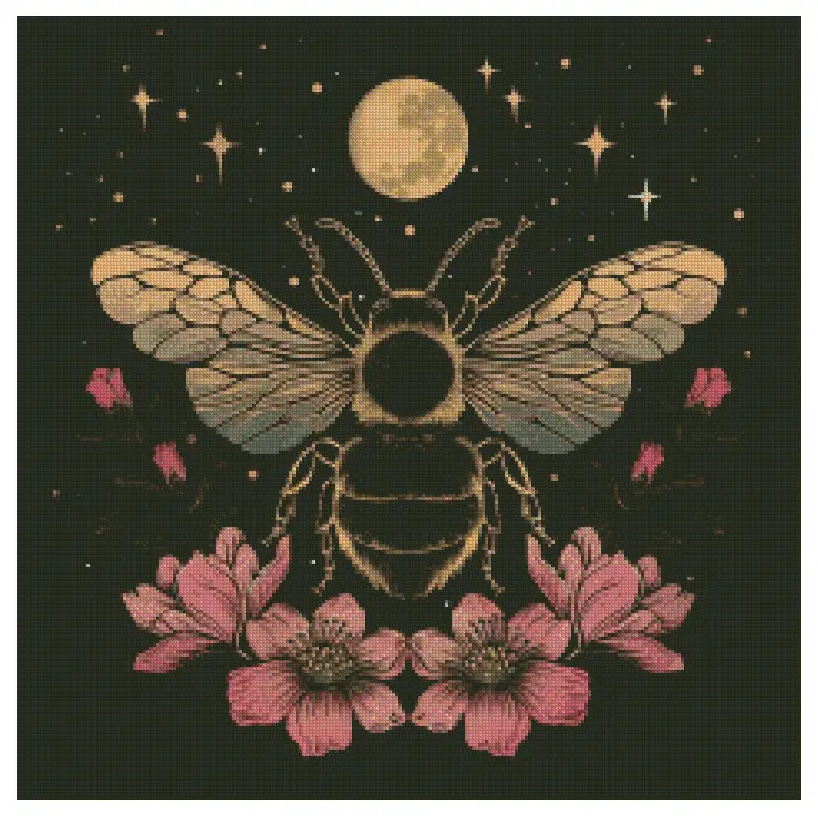 Bee-YOU-tiful 50x50cm Diamond Art Kit, High Quality Diamond Painting Kit with Enhancements