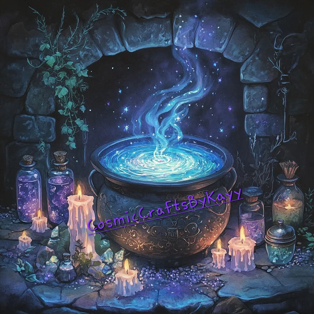 Witch's Brewery 60x60cm Diamond Art Kit, High Quality Diamond Painting Kit with Enhancements