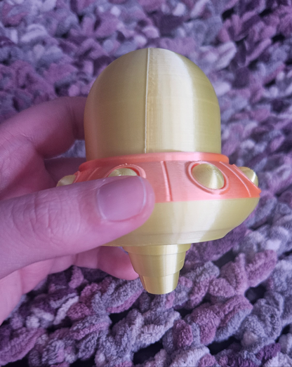 UFO Desk Fidget Toy with Diamond Art Drill Separator - Fun Crafting Tool, Perfect Diamond Painting Accessory, Works for Office Desk Storage