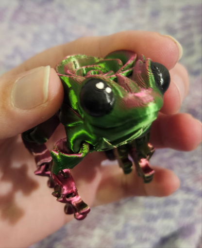Fully Articulated Rose Frog Flexi Cosmic Crafts