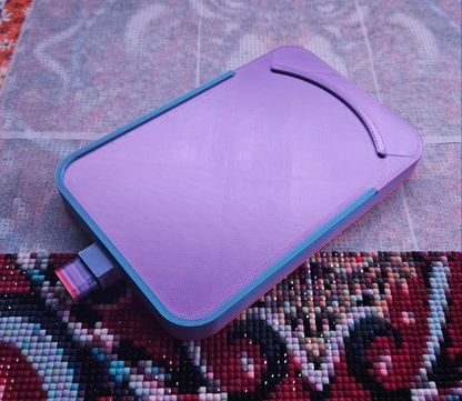 Multi-Placer Grid Diamond Art Tray with Lid and Stopper, 3D Printed Diamond Painting Accessory, Diamond Dot Tool, Square and Round Drills Cosmic Crafts