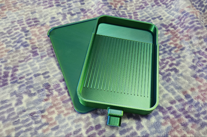 XL Diamond Art Tray w/Washi, 3D Printed Drill Tray w/Sliding Lid and Stopper, Diamond Painting Accessory Cosmic Crafts