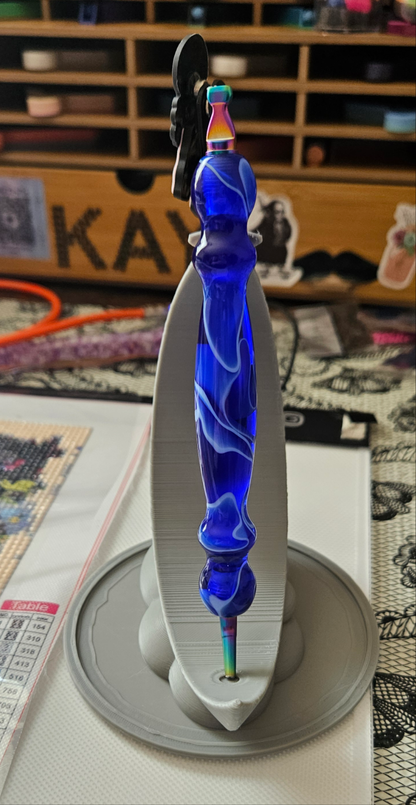 Moon Diamond Art Pen Holder, 3D Printed Diamond Painting Tool Stand, Moon On Cloud Diamond Dot Tool Storage, Cute Craft Tool Holder