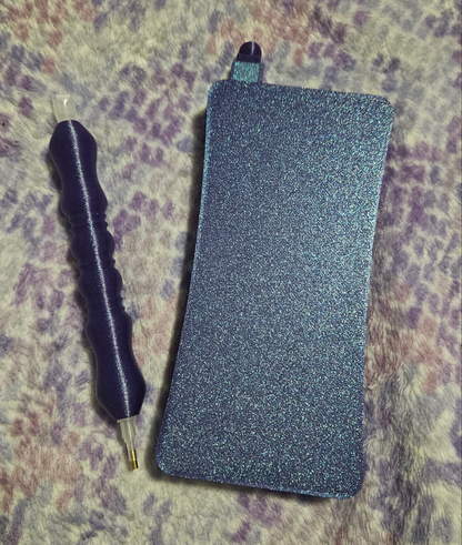 XL Long Diamond Art Tray, 3D Printed Drill Tray with Snapping Lid and Stopper, 90 Degree Diamond Painting Accessory, Diamond Dot Storage Cosmic Crafts