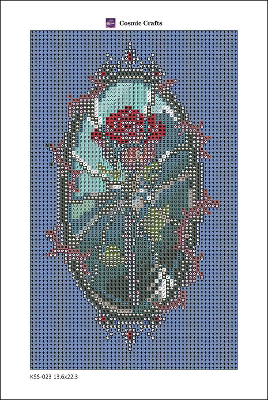 Shattered Beauty – Mini Diamond Painting Kit, Full Square Drill