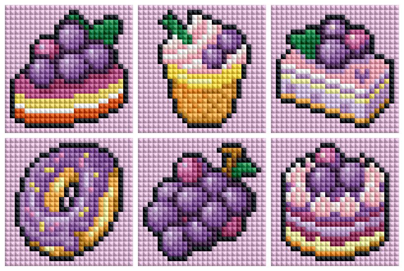 Mini Grape Treats Diamond Art Kit (6-Pack) Cosmic Crafts