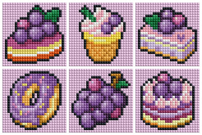 Mini Grape Treats Diamond Art Kit (6-Pack) Cosmic Crafts