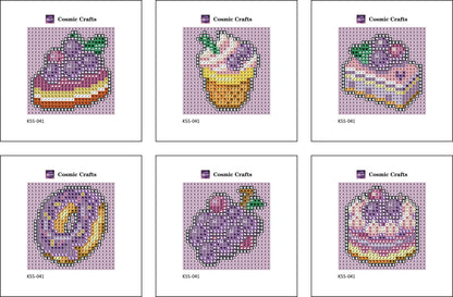 Mini Grape Treats Diamond Art Kit (6-Pack) Cosmic Crafts