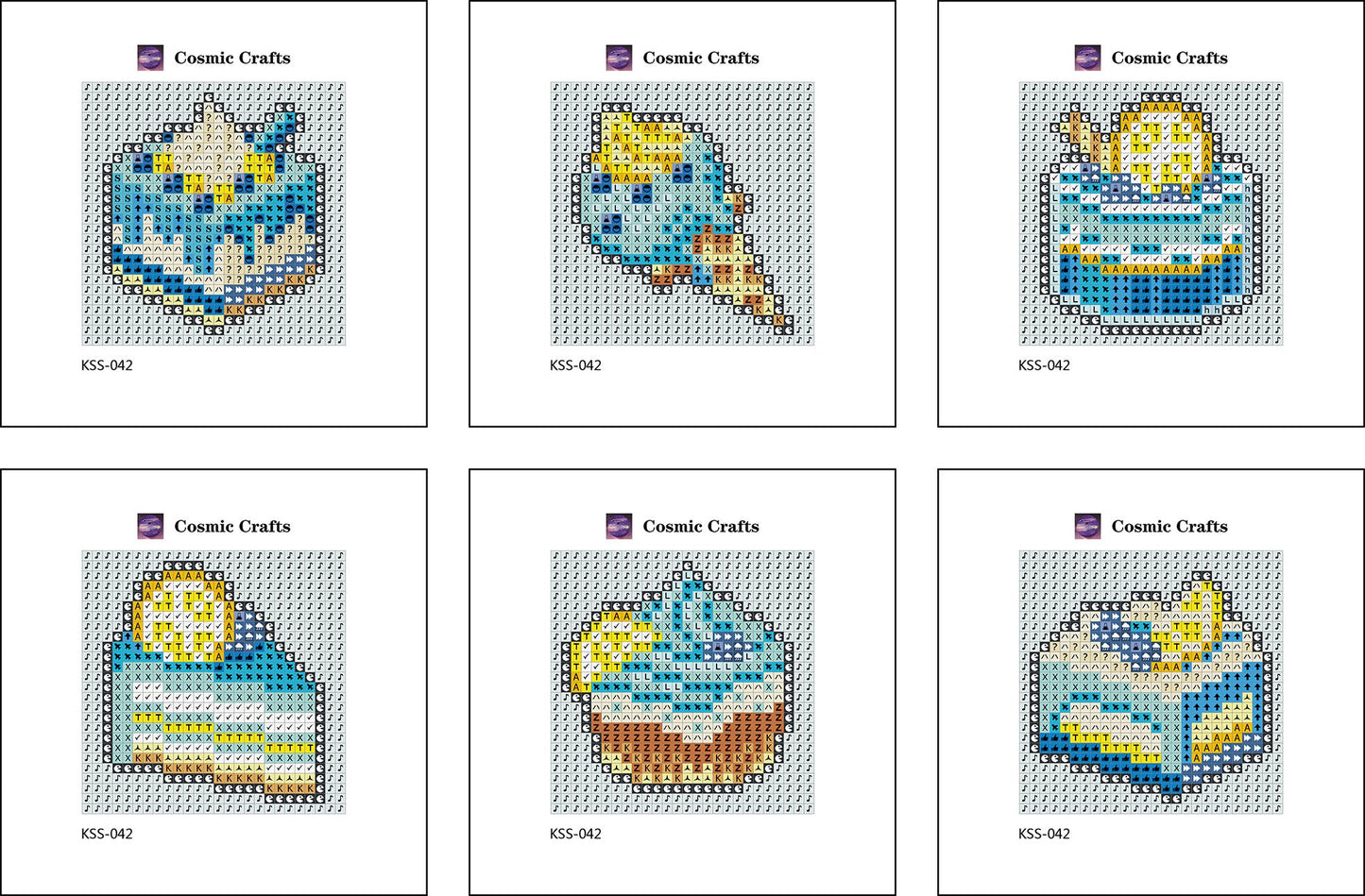 Mini Blueberry Lemon Treats Diamond Art Kit (6-Pack) Cosmic Crafts
