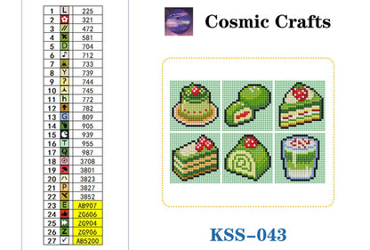 Mini Matcha Strawberry Treats Diamond Art Kit (6-Pack) Cosmic Crafts